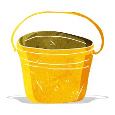 cartoon metal bucket N3