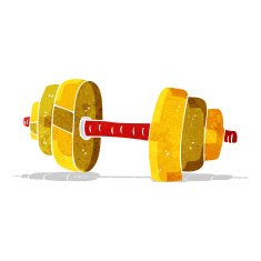 Cartoon Dumbbell N6