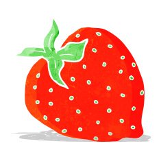 Cartoon Strawberry N26