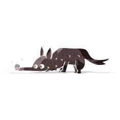 cartoon dog sniffing floor N2