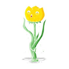 cartoon flower N177