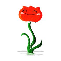 cartoon flower N178