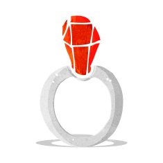 Cartoon Ruby Ring N7