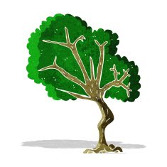 Cartoon Tree N143