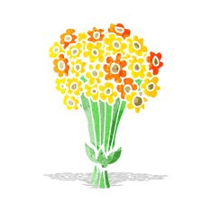 Cartoon Flowers N45