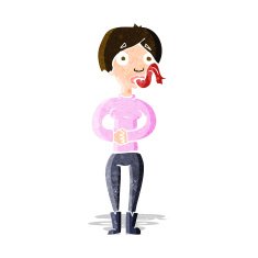 cartoon woman with snake tongue N5