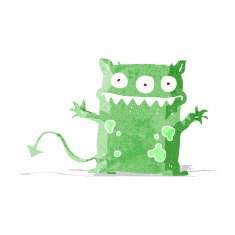 cartoon little monster N36