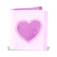 cartoon love heart card N3