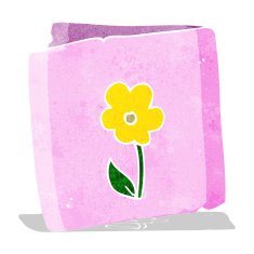 cartoon flower greeting card N3