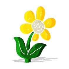 cartoon flower N181