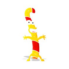 cartoon candy cane N13