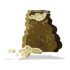 Cartoon Sack Of Potatoes N7