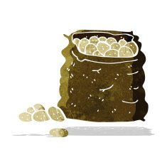 Cartoon Sack Of Potatoes N8
