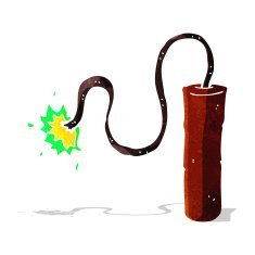 cartoon dynamite burning N3