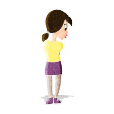 cartoon pretty girl N29