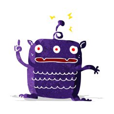 cartoon weird little alien N5