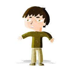 cartoon annoyed boy N9