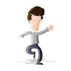 cartoon rushing man N2