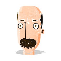 cartoon annoyed old man N14
