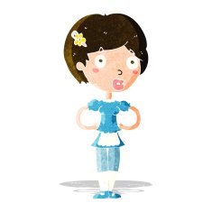 cartoon woman in french maid outfit N3