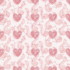 Seamless Mehendi Love Pattern