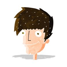 cartoon smiling man N6