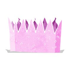 cartoon paper crown N8