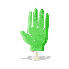 Cartoon Zombie Hand N16
