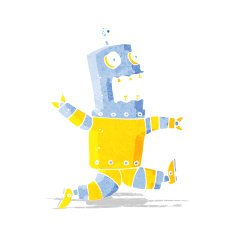 cartoon terrified robot N2