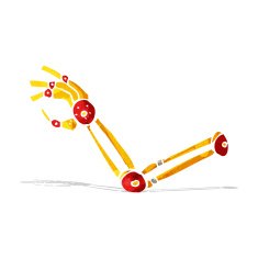 Cartoon Robot Arm N10