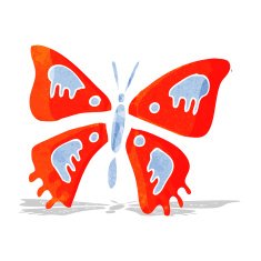 Cartoon Butterfly N67