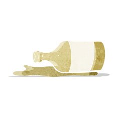Cartoon Spilled Beer N7
