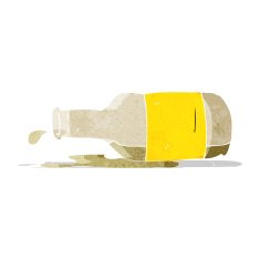 Cartoon Spilled Beer N8