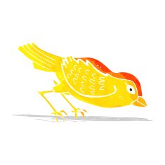 cartoon garden bird N11