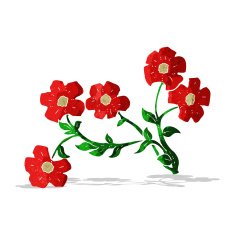 Cartoon Flowers N46
