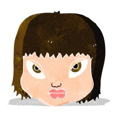 cartoon annoyed face N4