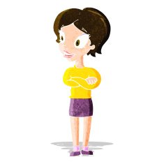 cartoon pretty woman N69