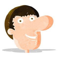 cartoon happy male face N5