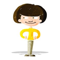 cartoon boy with hands on hips N3