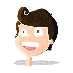 Cartoon Happy Face N16