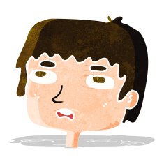 cartoon unhappy face N5