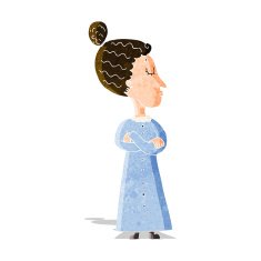 cartoon strict victorian teacher N3