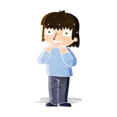 cartoon excited person N3