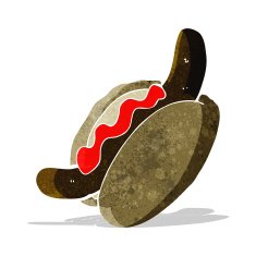 cartoon hotdog N11