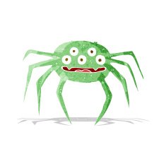 cartoon halloween spider N2