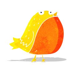 cartoon fat bird N6
