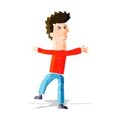 cartoon stressed man N25
