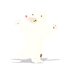 Cartoon Polar Bear N56