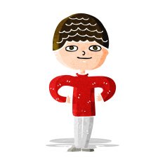 cartoon proud man N7