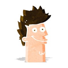 cartoon happy man face N5